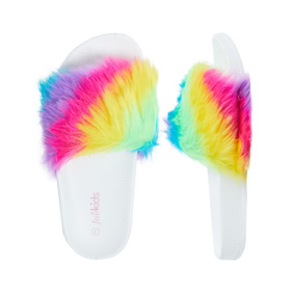 Fab Kids-Rainbow Fur Slide